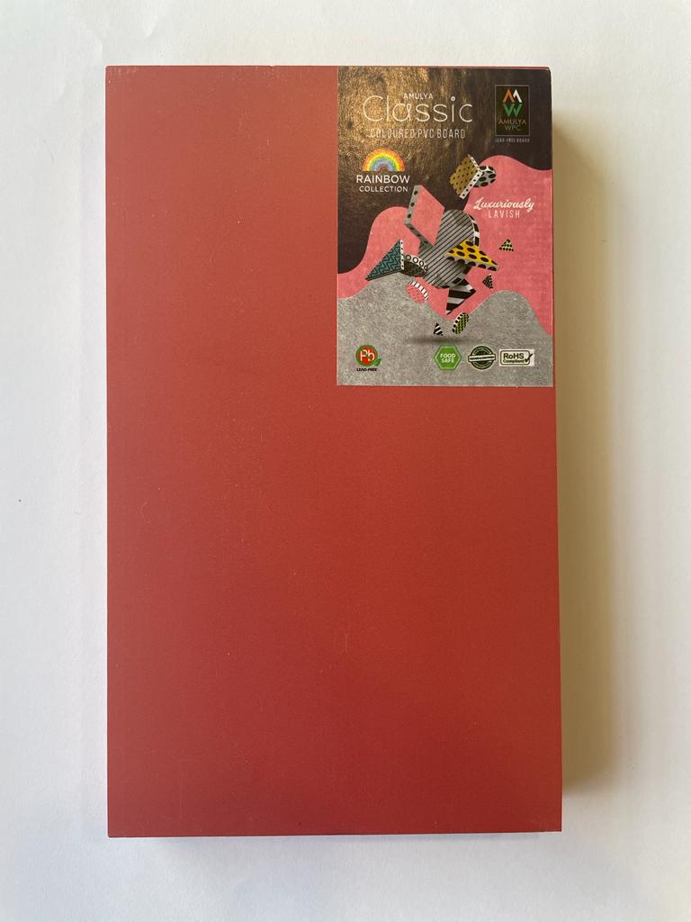 RED PVC BOARD Red Plain Colors Gloss Laminate - AmulyaMica