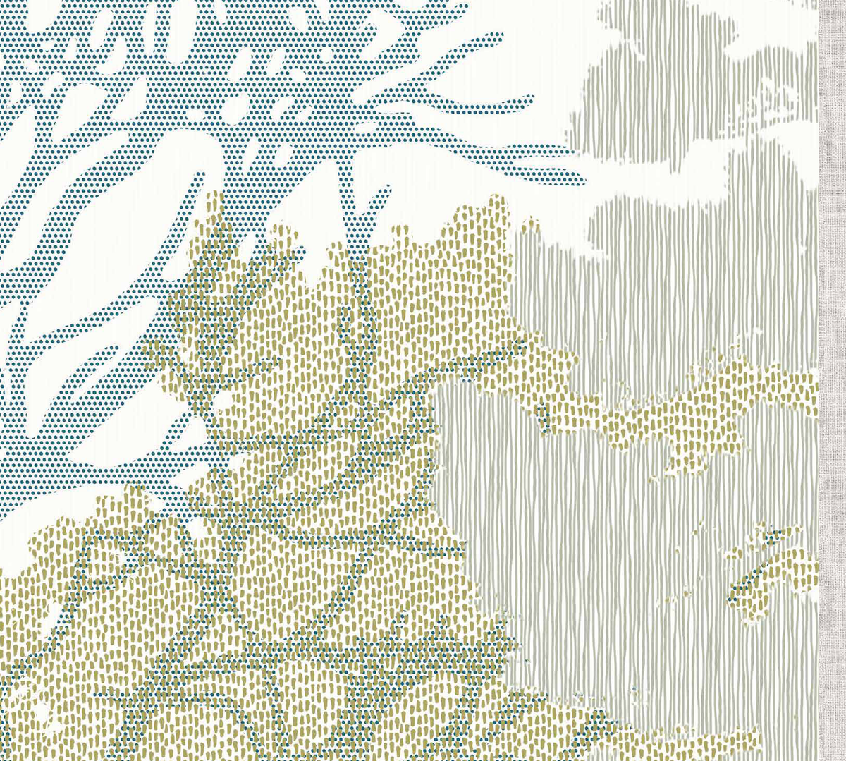 Exclusive Wallcoverings Cream wall mural swatch