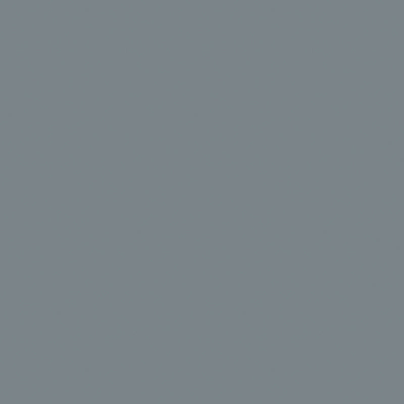 Grey high gloss plain laminate wall panel with smooth finish and uniform color tone