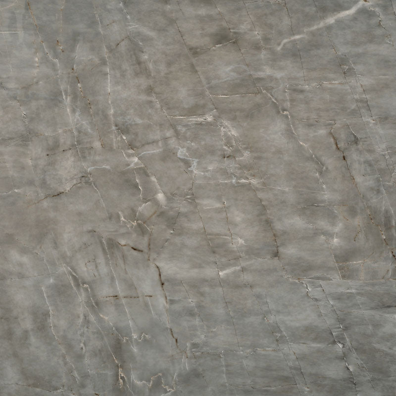 Grey marble laminate with gold veining and high gloss finish showing stone pattern and texture.