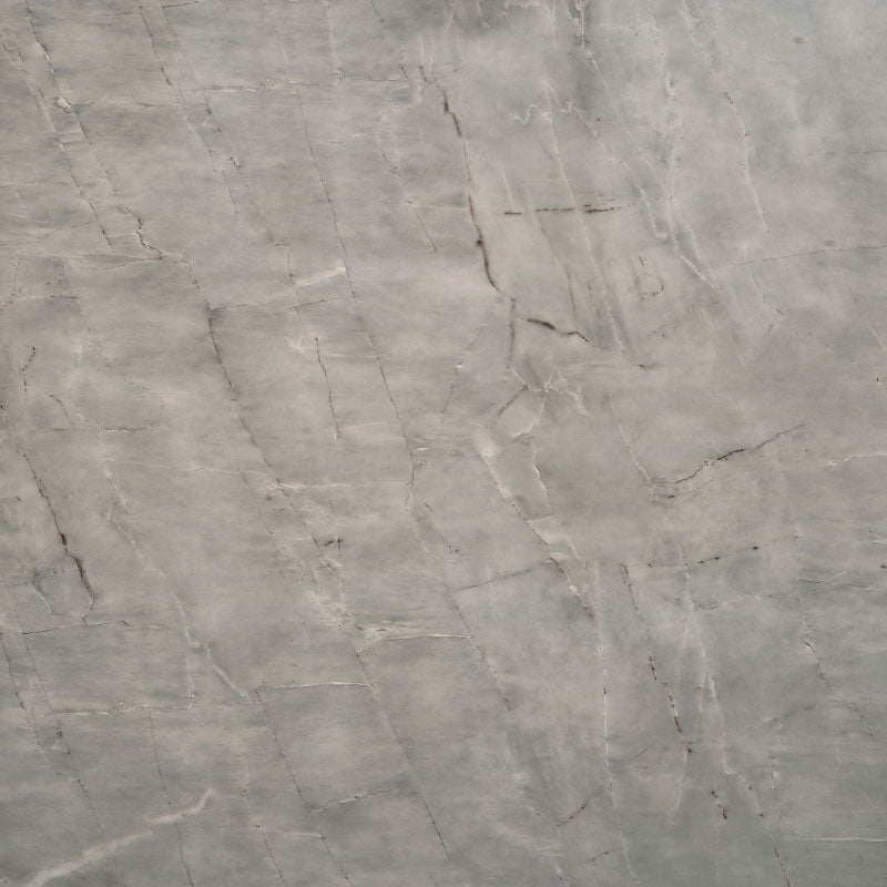Grey marble laminate with high gloss finish and cracked stone pattern texture