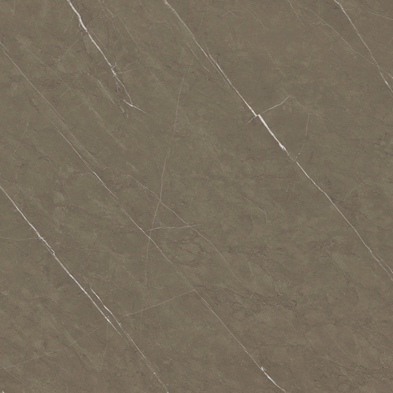 Grey marble laminate with white veining and high gloss finish, showing diagonal pattern and textured surface.