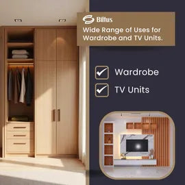 BILTUS 8 ft. x 4 ft. 12 mm MR Plywood Beige Wood Natural Wall Panel - BILTUS