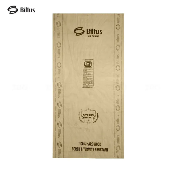 BILTUS 7 ft. x 4 ft. 16 mm MR Plywood Beige Wood Natural Veneer - BILTUS