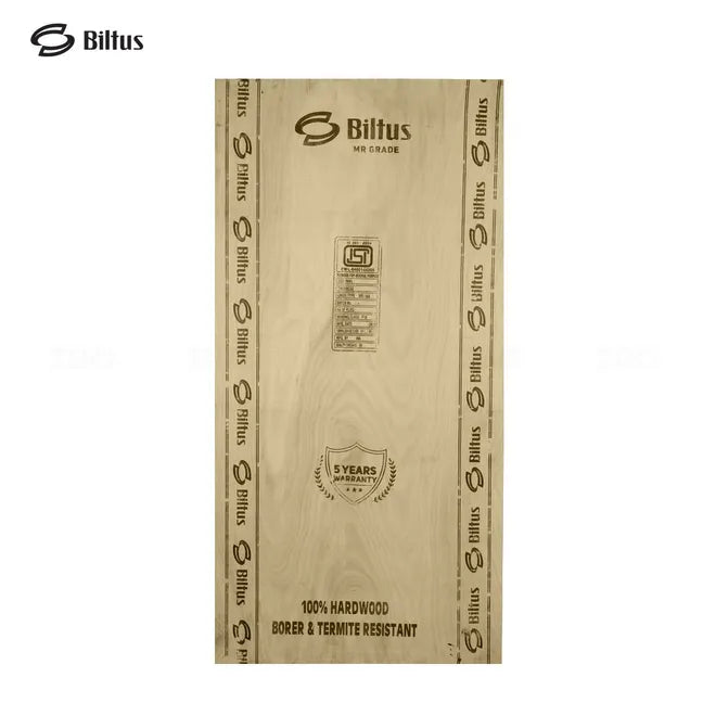 BILTUS 8 ft. x 4 ft. 18 mm MR Plywood Beige Wood Natural Veneer - BILTUS