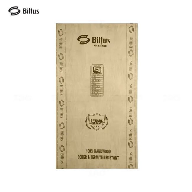 BILTUS 7 ft. x 4 ft. 8 mm MR Plywood Brown Wood Natural Veneer - BILTUS