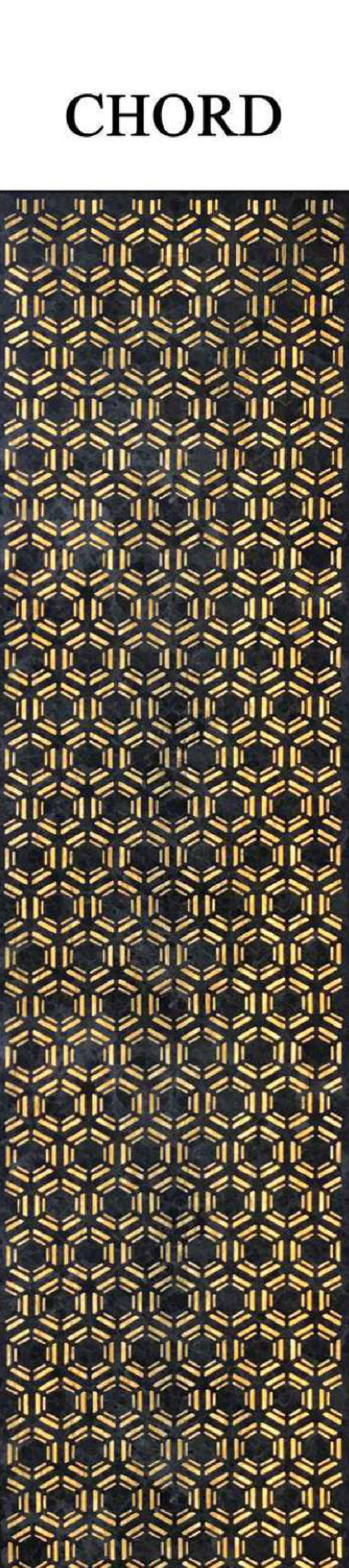 Meridian BackLight Chord backlit decorative panel with fine interlocking diamond grid