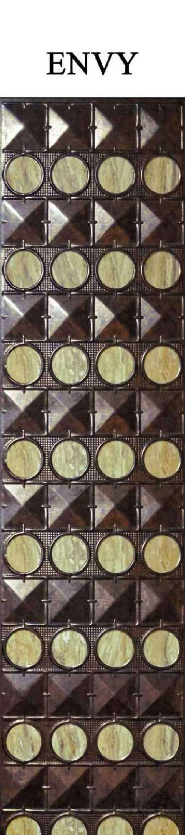 Meridian BackLight Envy backlit decorative panel with interconnected pyramids and circles