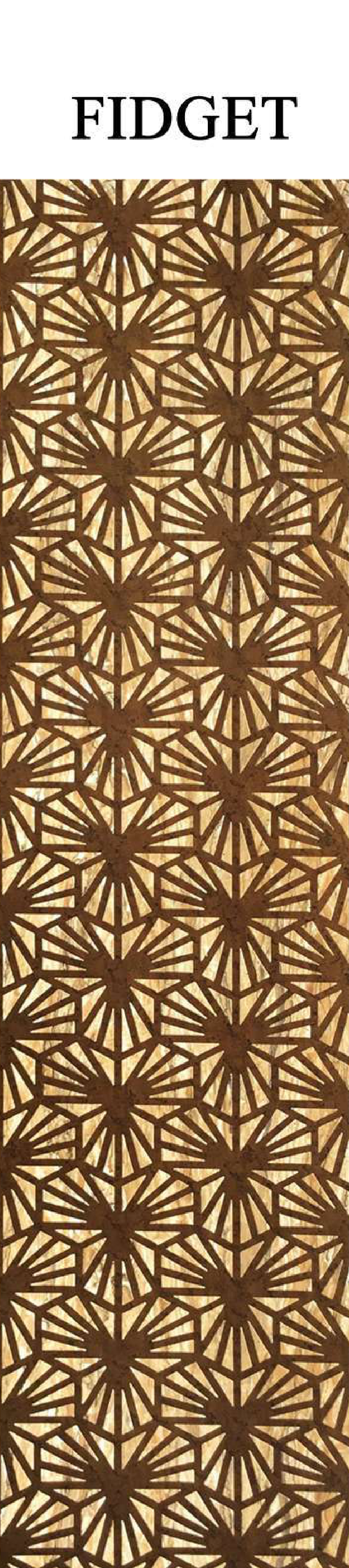 Meridian BackLight Fidget backlit decorative panel with radial spinner-inspired rosette