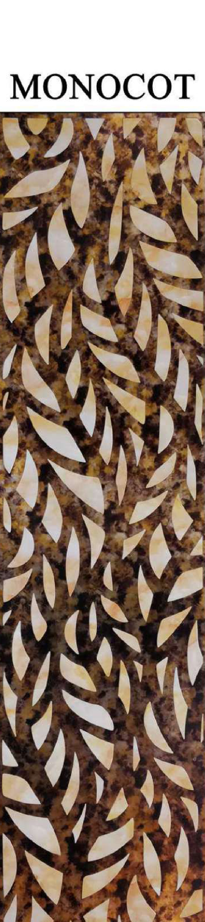 Meridian BackLight Monocot backlit decorative panel with vivid leaf-vein pattern