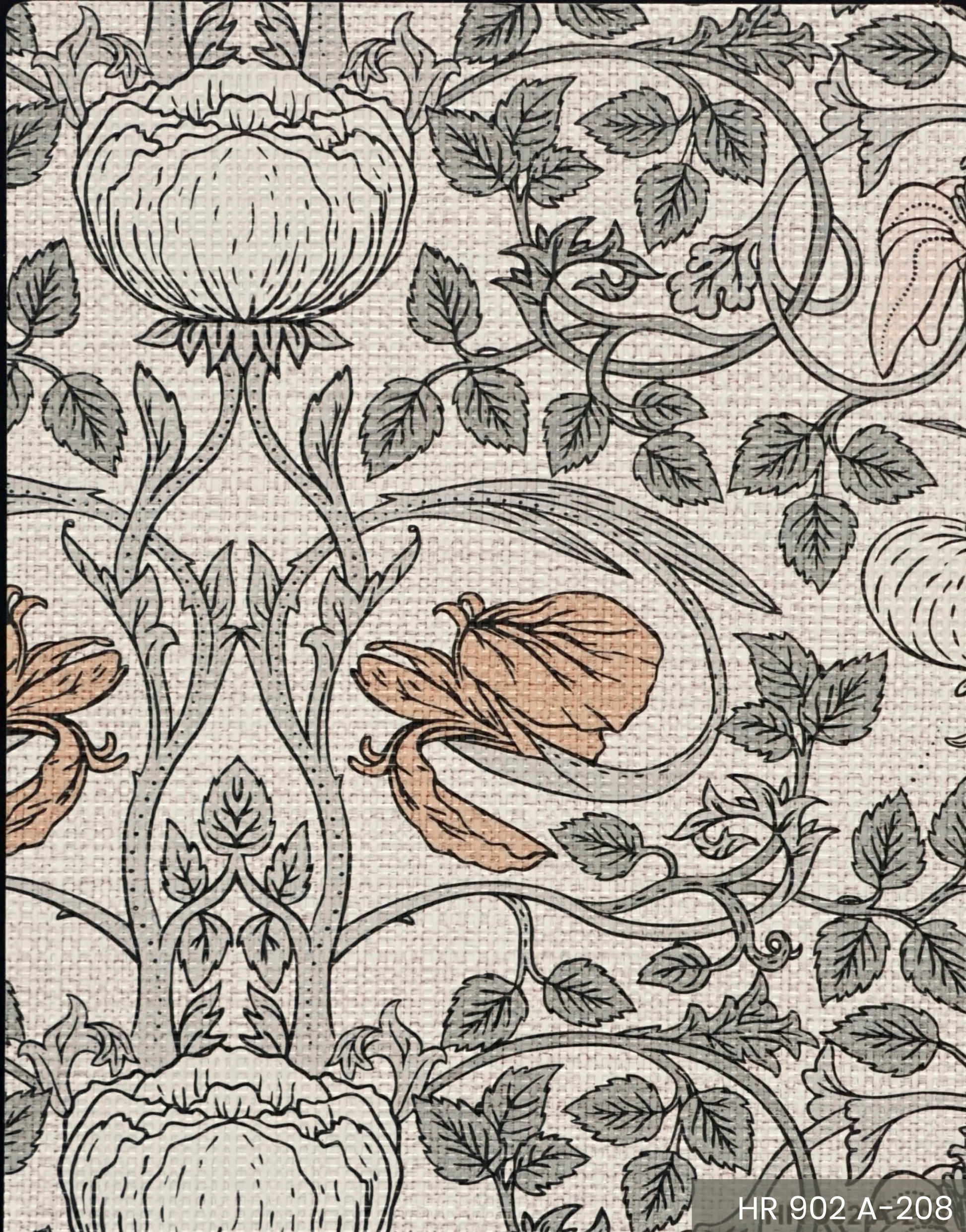 Brown Paper Arto Misty Blossom HR 902 decorative laminate swatch