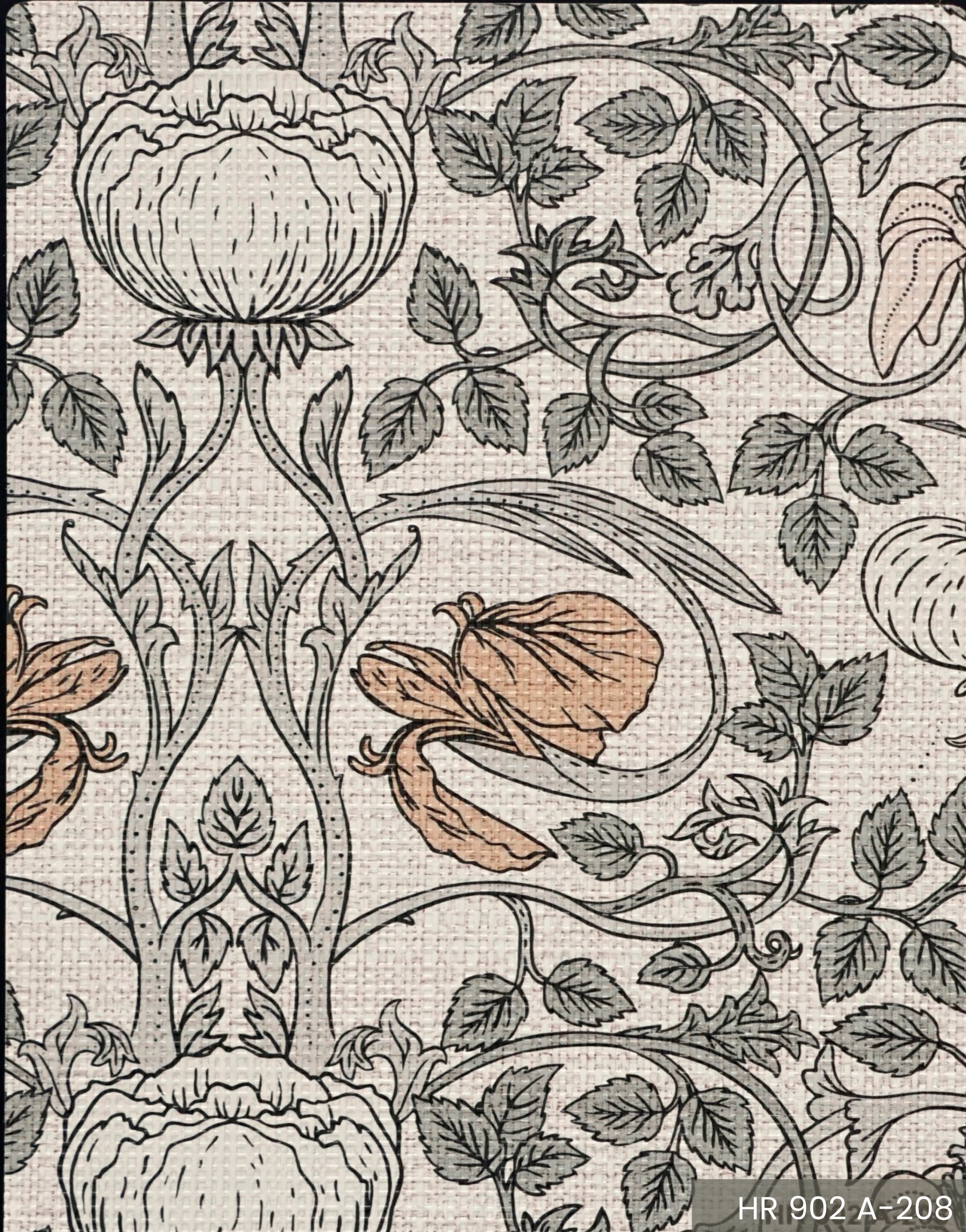 Brown Paper Arto Misty Blossom HR 902 decorative laminate swatch