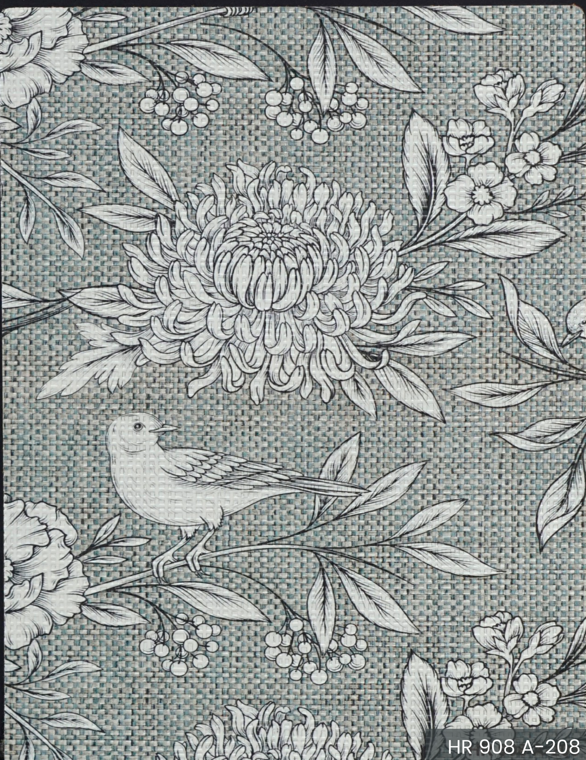 Brown Paper Arto Floral Knot HR 908 decorative laminate swatch