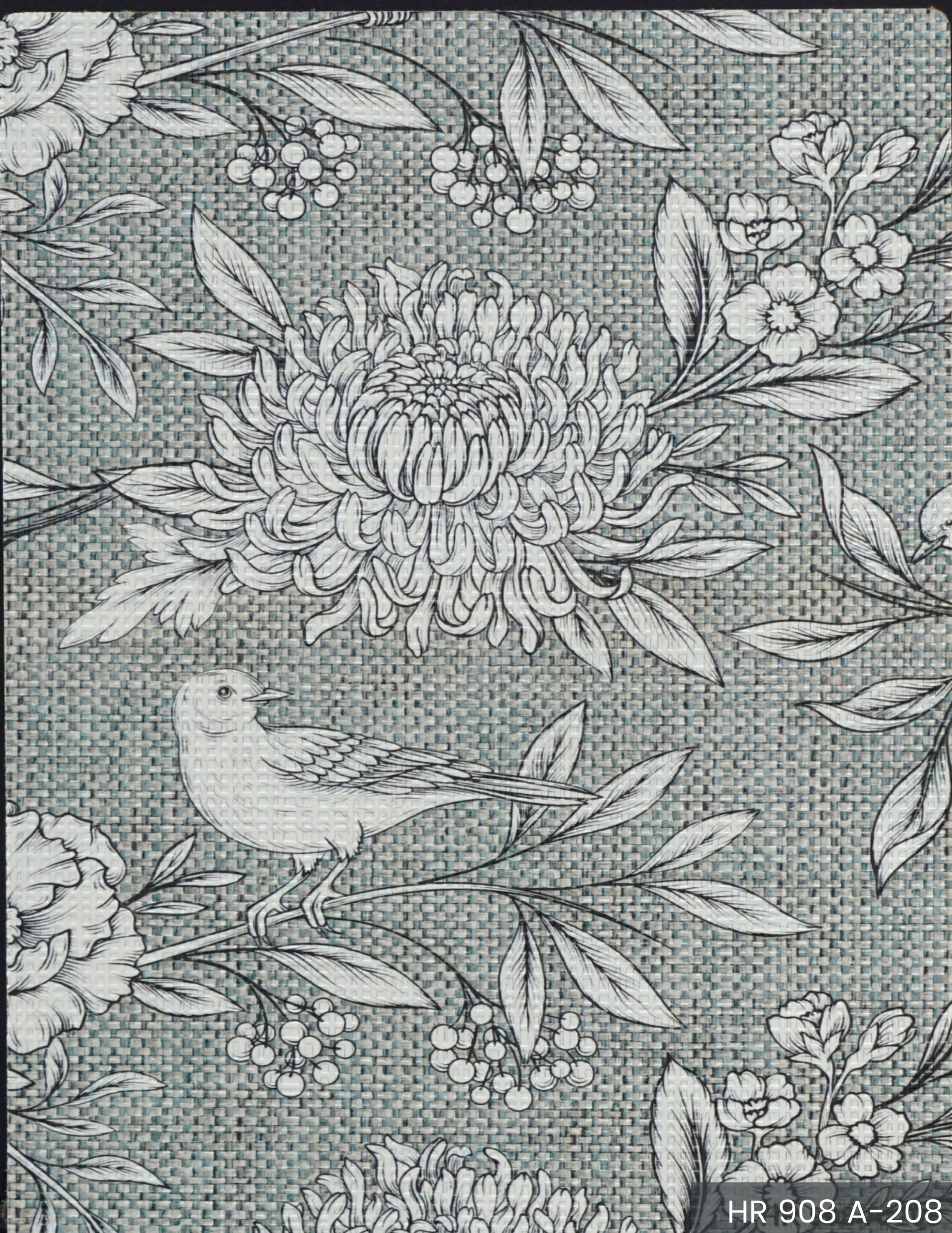 Brown Paper Arto Floral Knot HR 908 decorative laminate swatch
