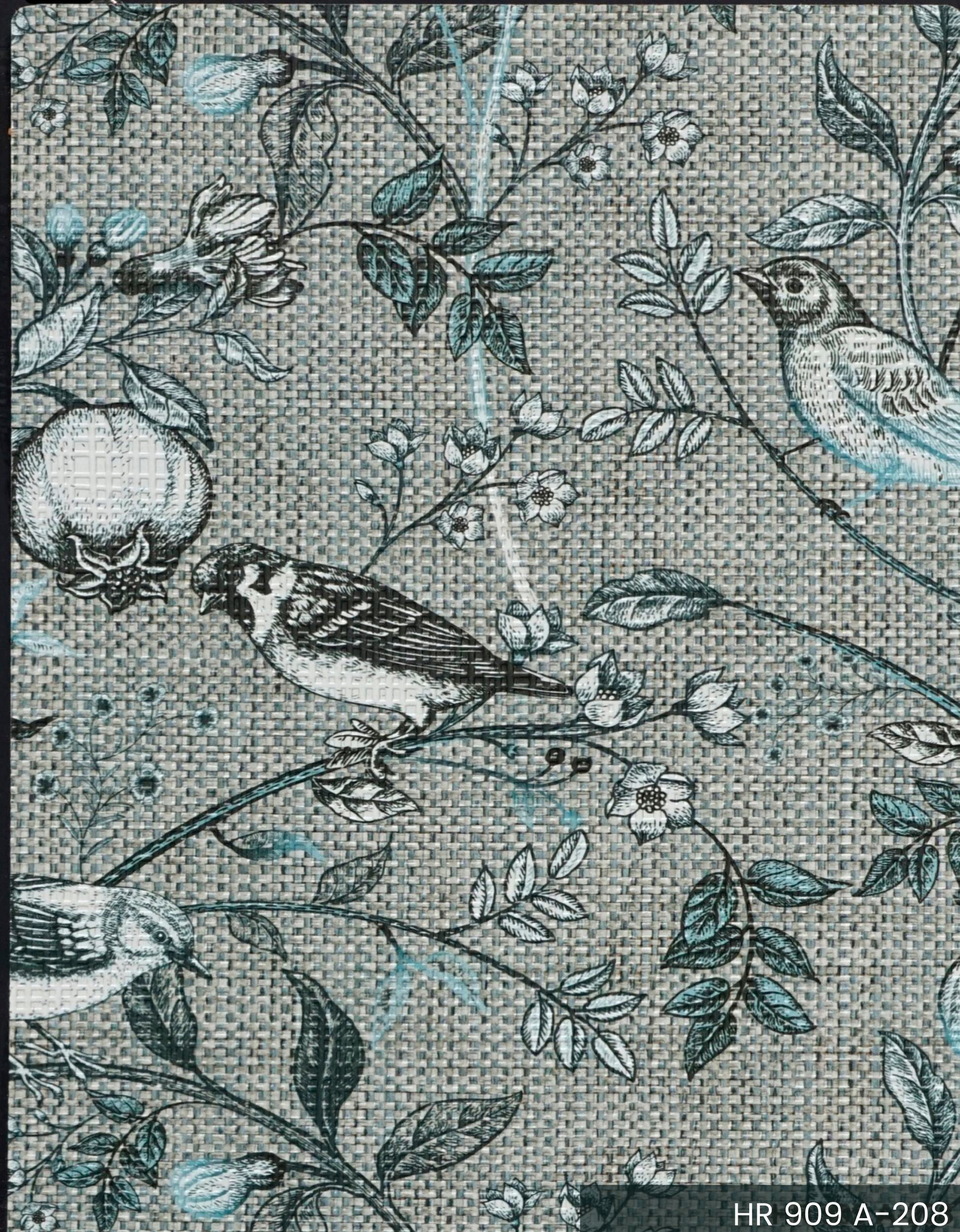 Brown Paper Arto Flowers and Birds Knot HR 909 decorative laminate swatch