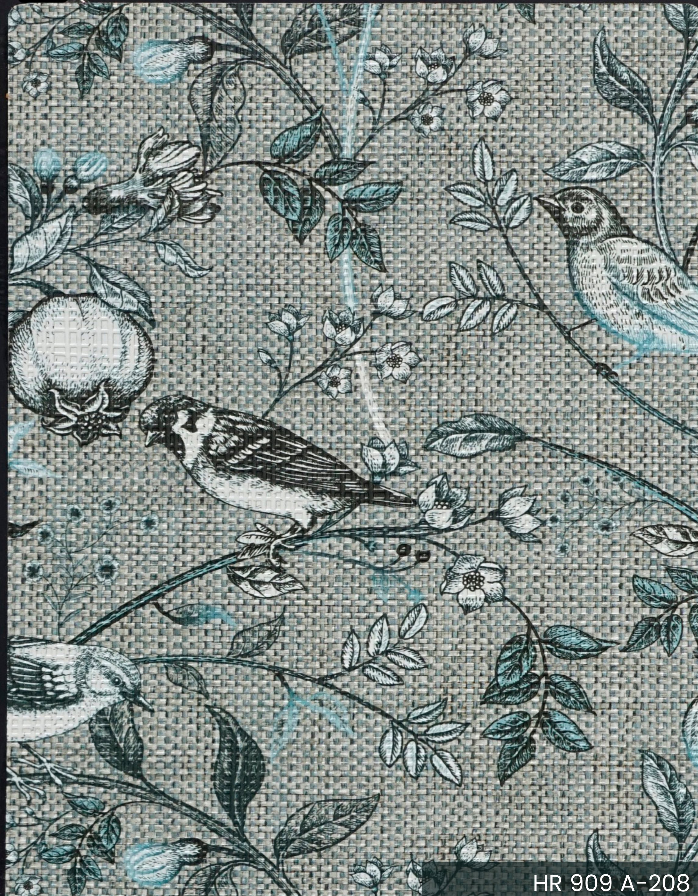 Brown Paper Arto Flowers and Birds Knot HR 909 decorative laminate swatch