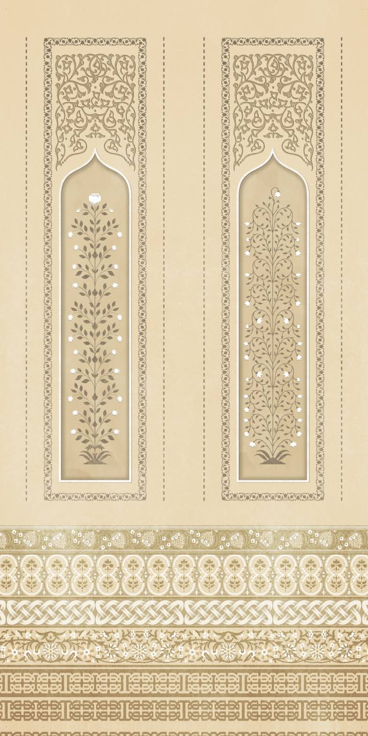 Brown Paper Shahi Bel AT 1104 Anantara decorative mural laminate full sheet
