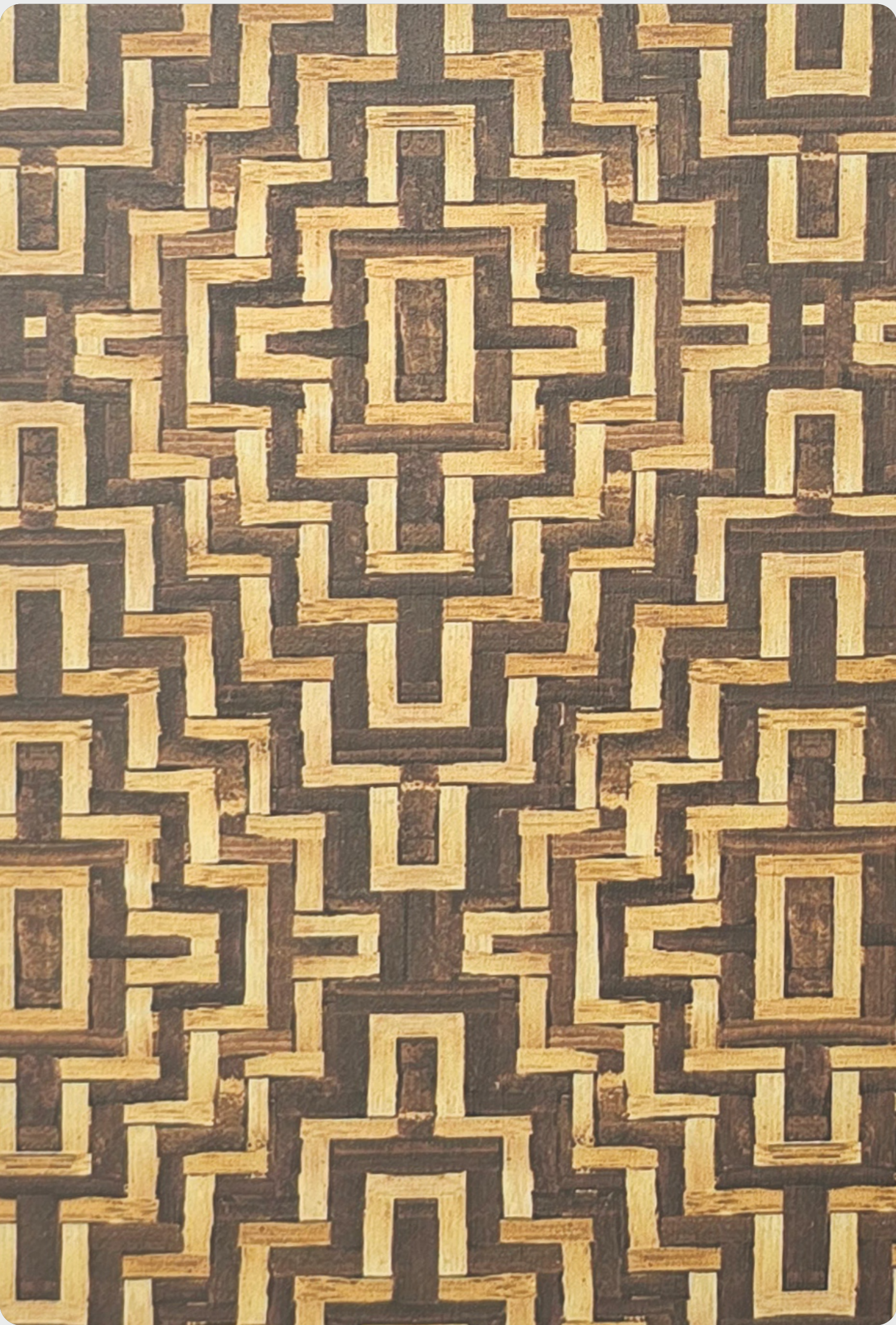 Brown Paper Cane Golden Brink Cane DG 172 A-118 decorative laminate swatch