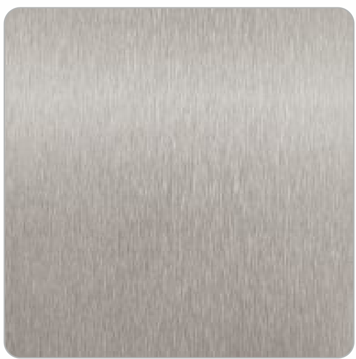 Brown Paper Metcraft Raw Brush Steel metallic decorative laminate swatch