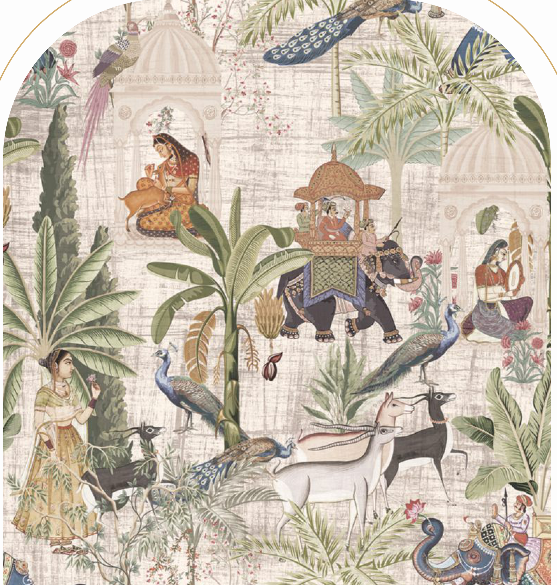 Brown Paper Rangrej Vanikaa Indian folk art decorative laminate