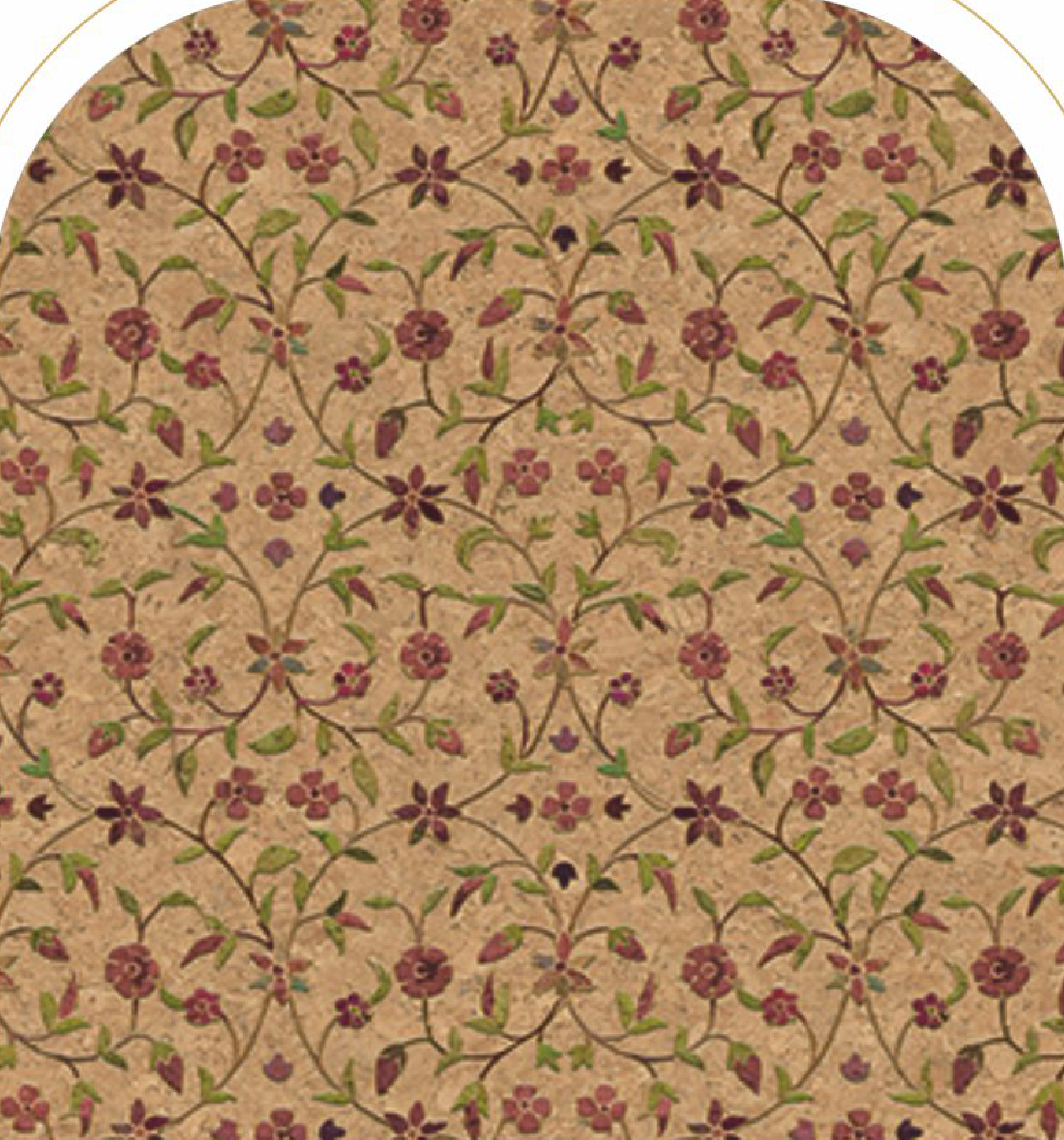 Brown Paper Rangrej Fulvatika Indian folk art decorative laminate