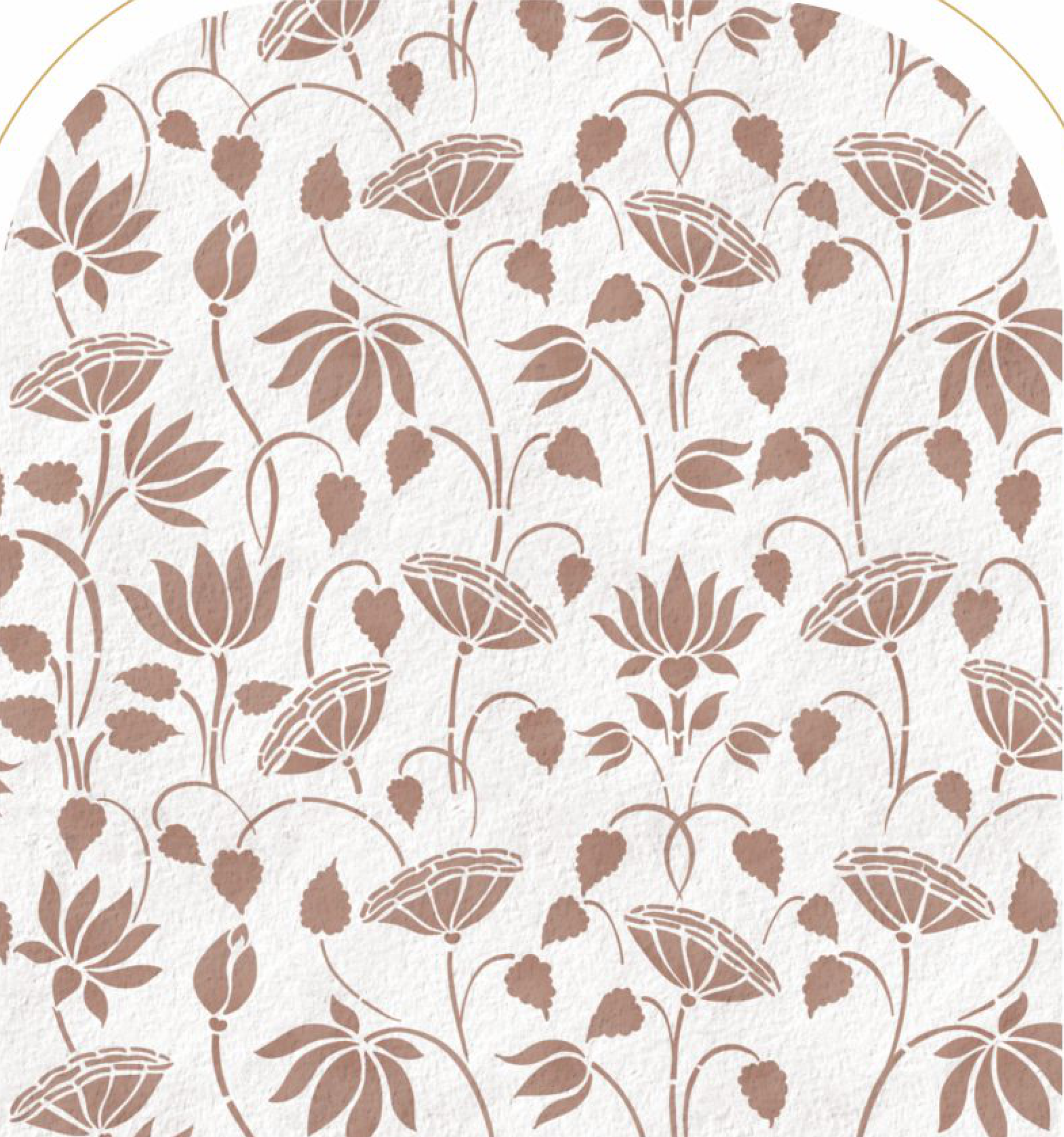 Brown Paper Rangrej Kamlotsav Indian folk art decorative laminate