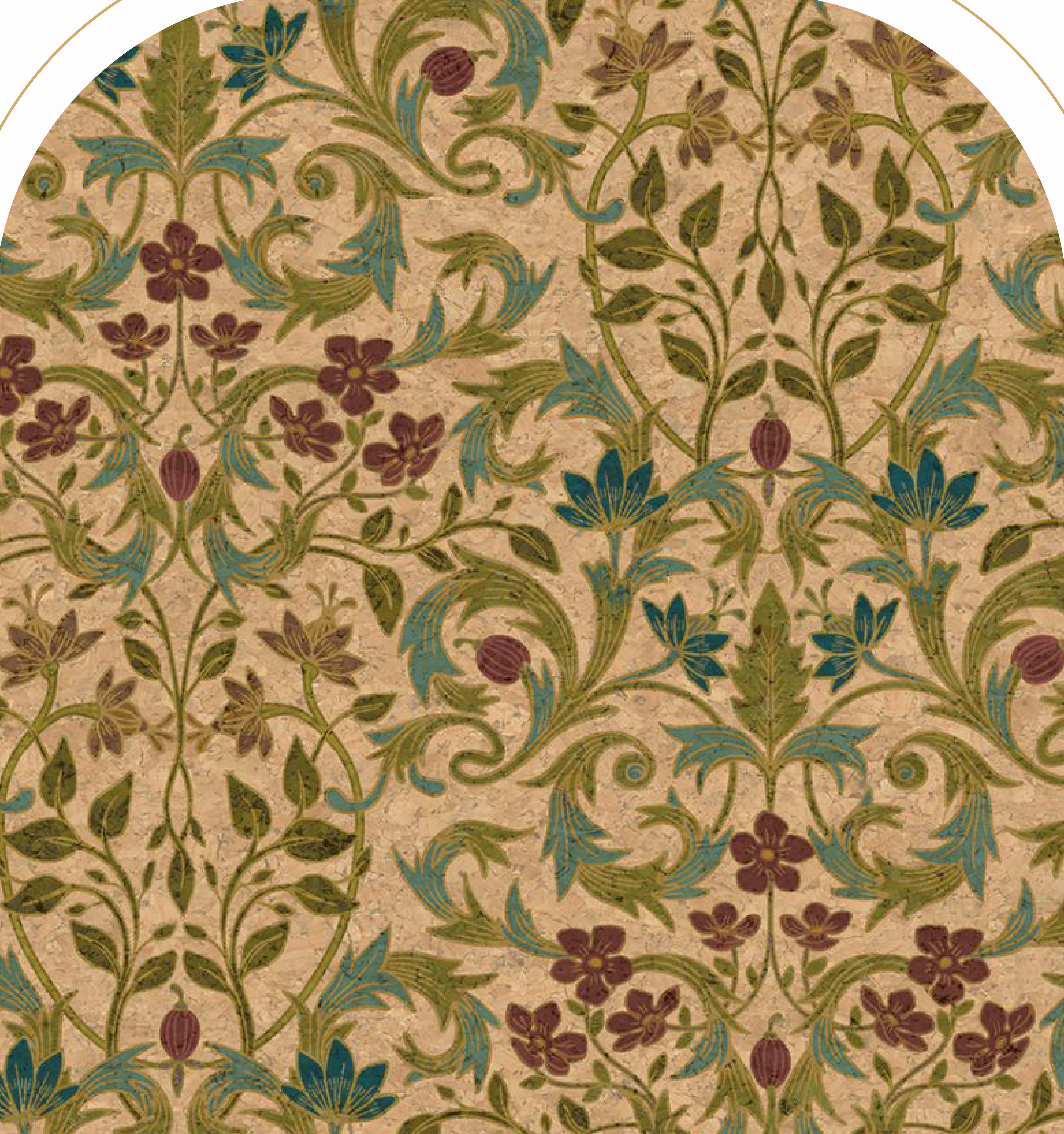 Brown Paper Rangrej Fulkari Indian folk art decorative laminate