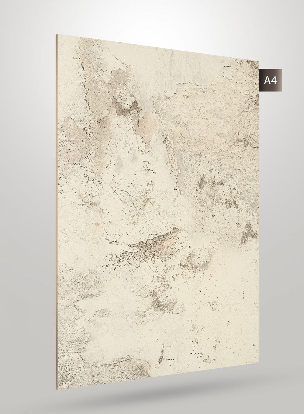 Multicolour patterned laminate with matte finish and textured surface, showing abstract design and speckled details.