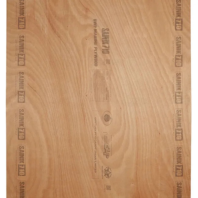 Centuryply Club Prime 8 ft. x 4 ft. 12 mm BWP/Marine Plywood Brown Wood Natural Laminate - Centuryply