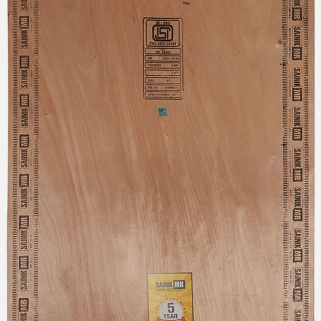 Centuryply Sainik 8 ft. x 4 ft. 6 mm MR Plywood Brown Wood Natural Veneer - Centuryply