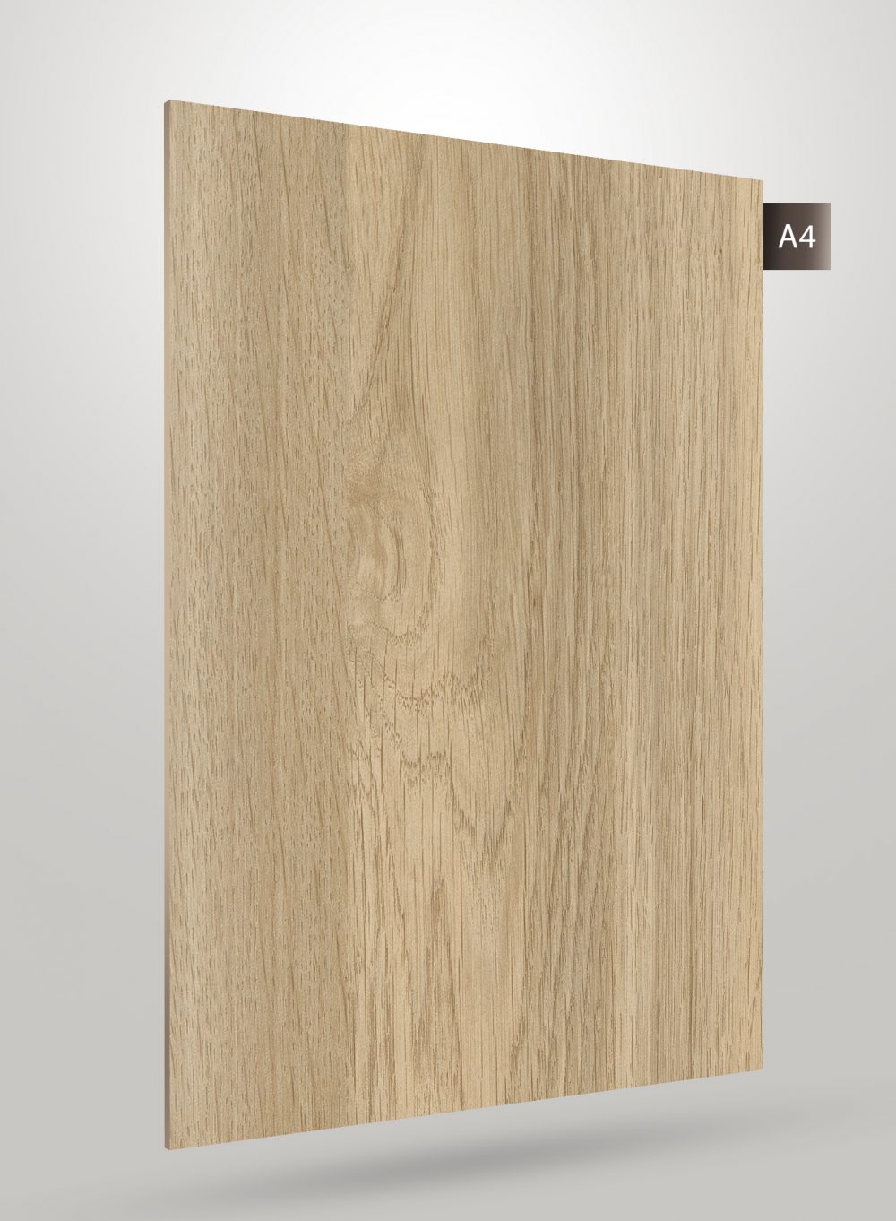 Brown wood grain laminate with matte finish and visible texture, showcasing a natural wood pattern and subtle grain details.