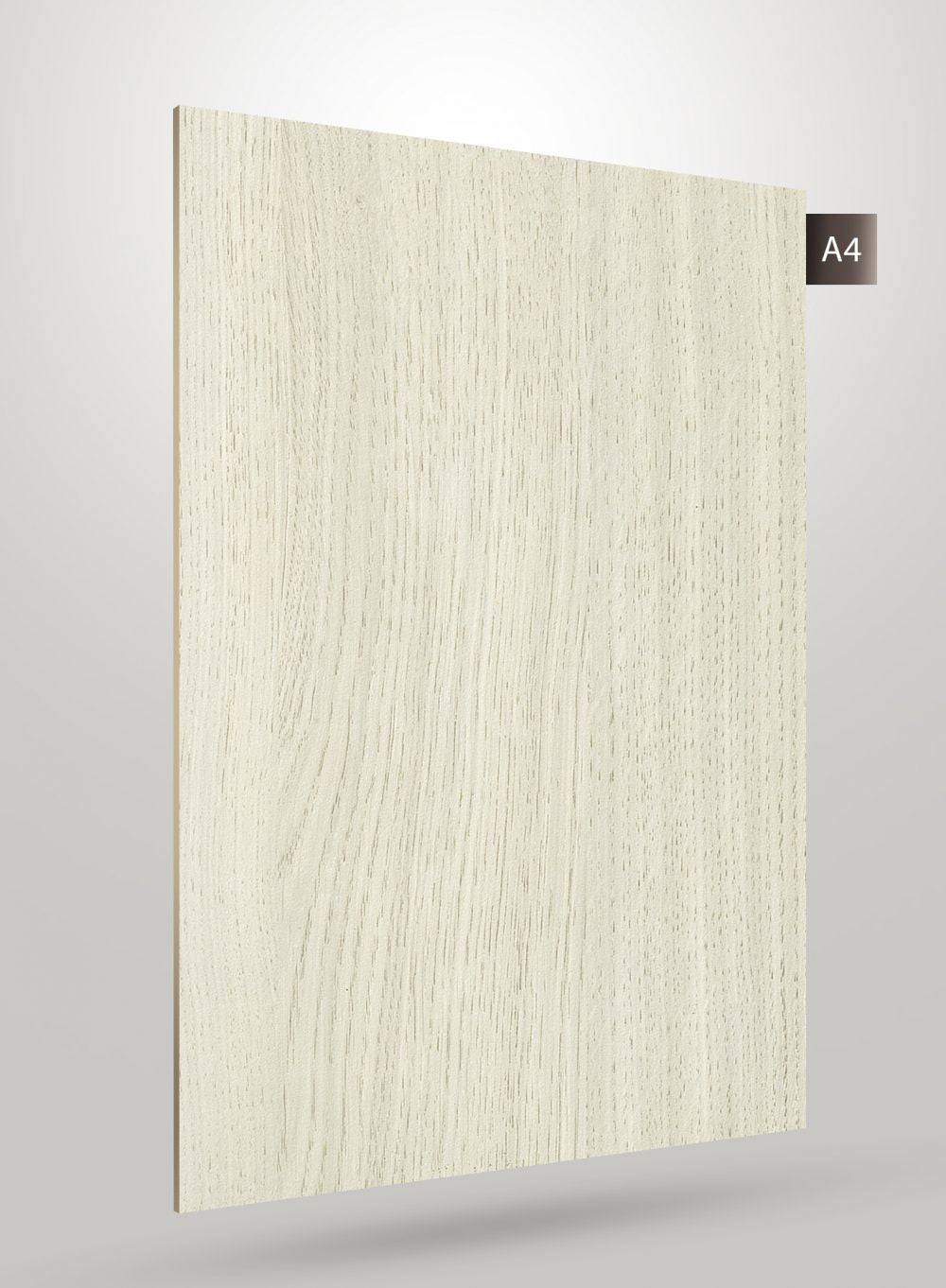 Brown wood grain decorative laminate with matte finish and visible wood texture