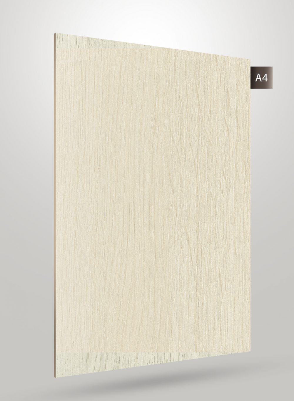 Brown wood grain laminate with matte finish and visible texture, showcasing wood pattern and subtle sheen on its surface.