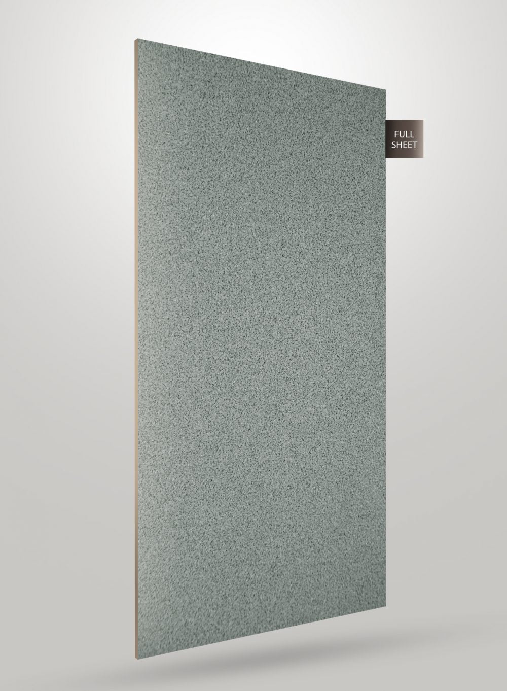 Multi-coloured fabric laminate with matte finish and textured pattern, showing full sheet with visible thickness and subtle