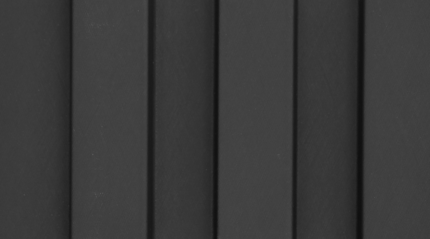 Monoso Cressida Charcoal Grey louver, matte texture bamboo fiber composite panel