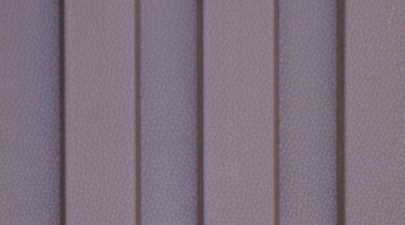 Monoso Cressida Dusty Lilac louver, matte texture bamboo fiber composite panel
