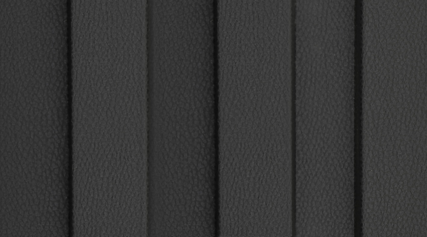 Monoso Cressida Onyx Black louver, matte texture bamboo fiber composite panel