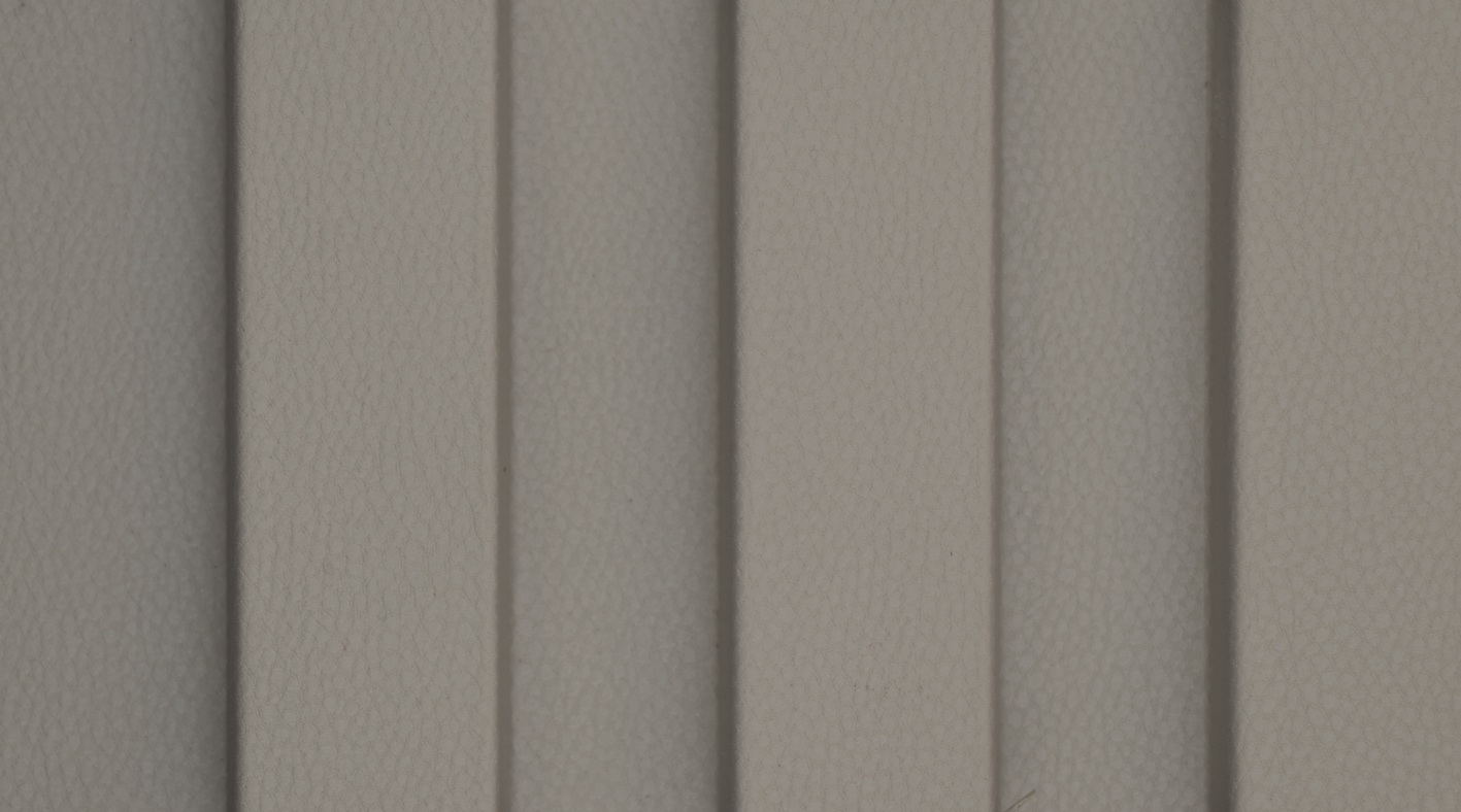 Monoso Cressida Warm Greige louver, matte texture bamboo fiber composite panel