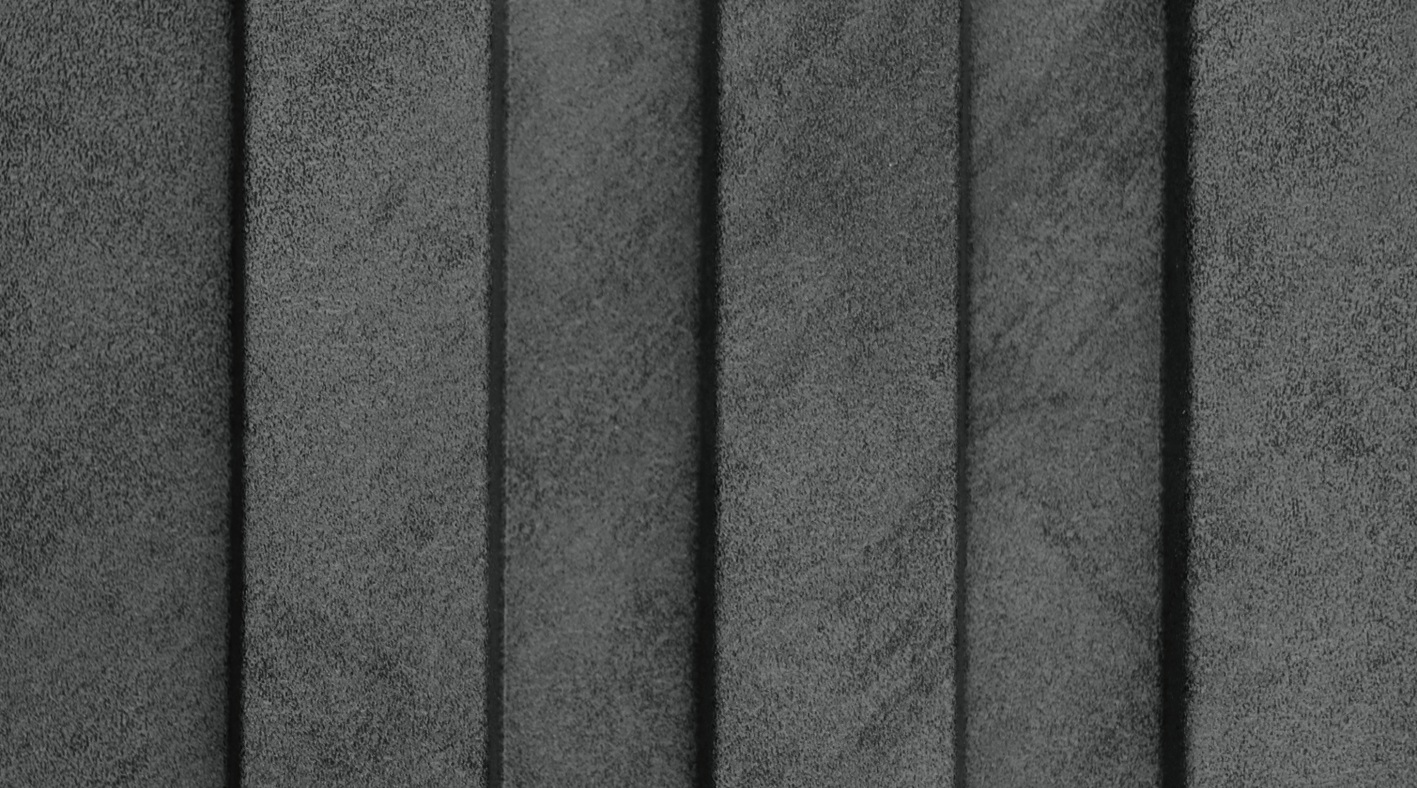 Monoso Cressida Suede Charcoal louver, suede texture bamboo fiber composite panel