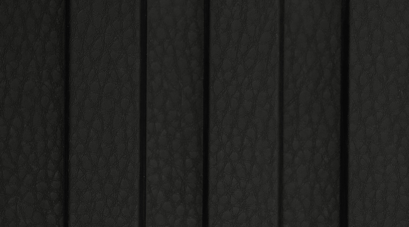 Monoso Cressida Jet Black louver, matte texture bamboo fiber composite panel