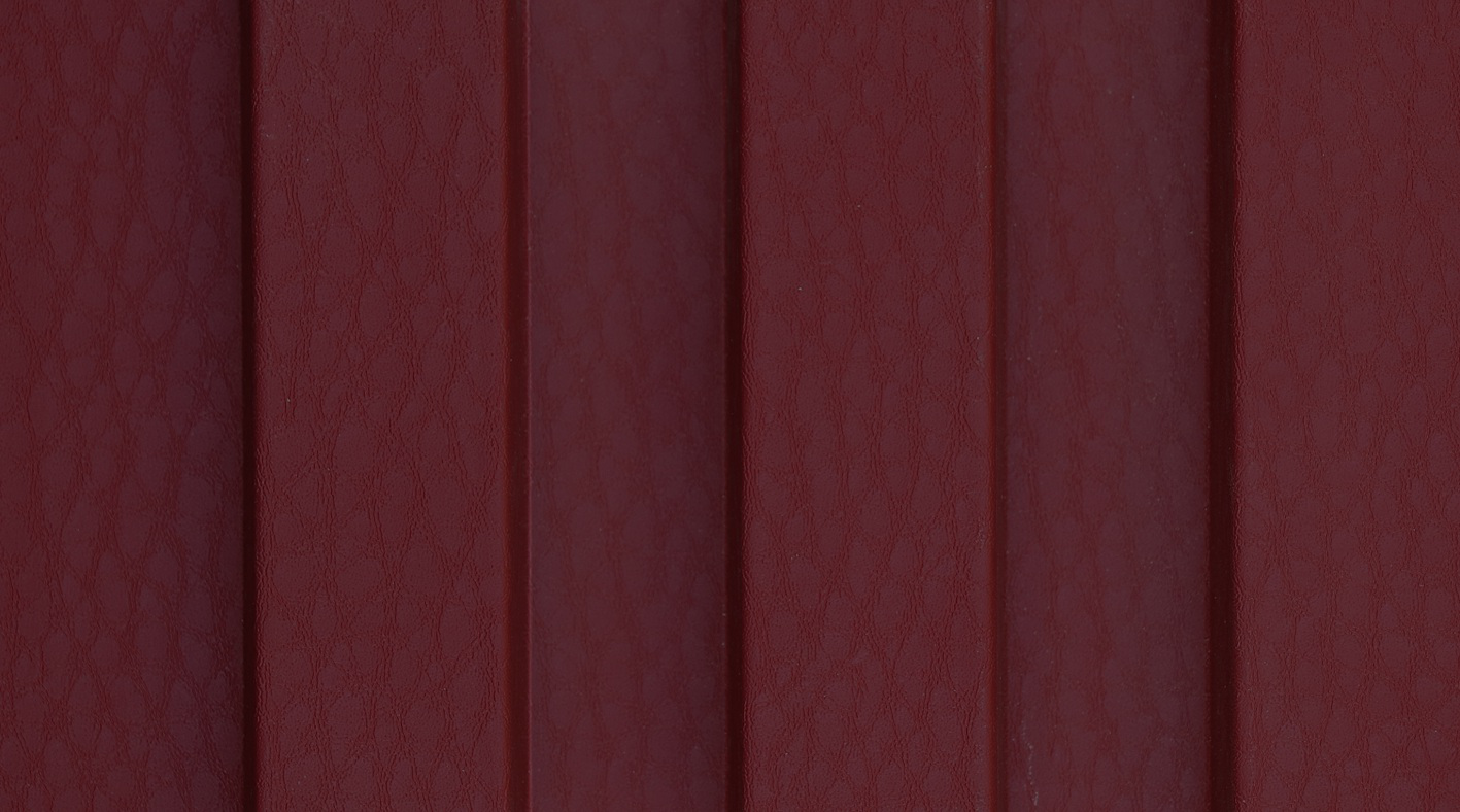 Monoso Cressida Wine Red louver, matte texture bamboo fiber composite panel