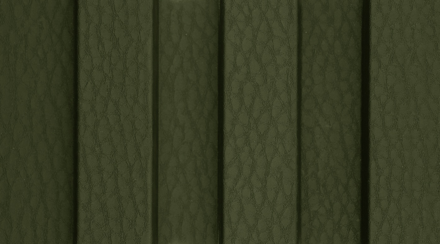 Monoso Cressida Olive Green louver, matte texture bamboo fiber composite panel