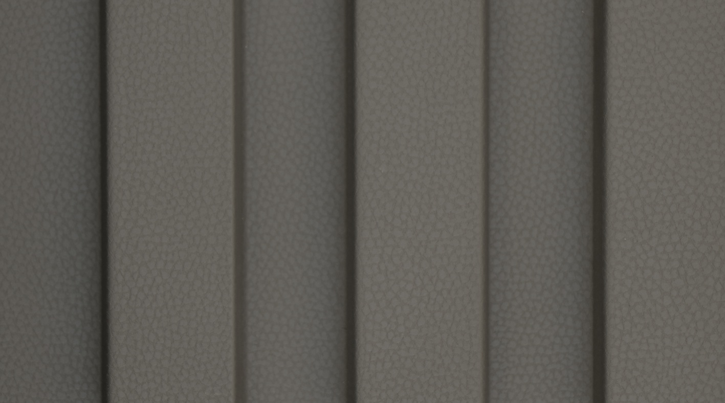 Monoso Cressida Ash Taupe louver, matte texture bamboo fiber composite panel