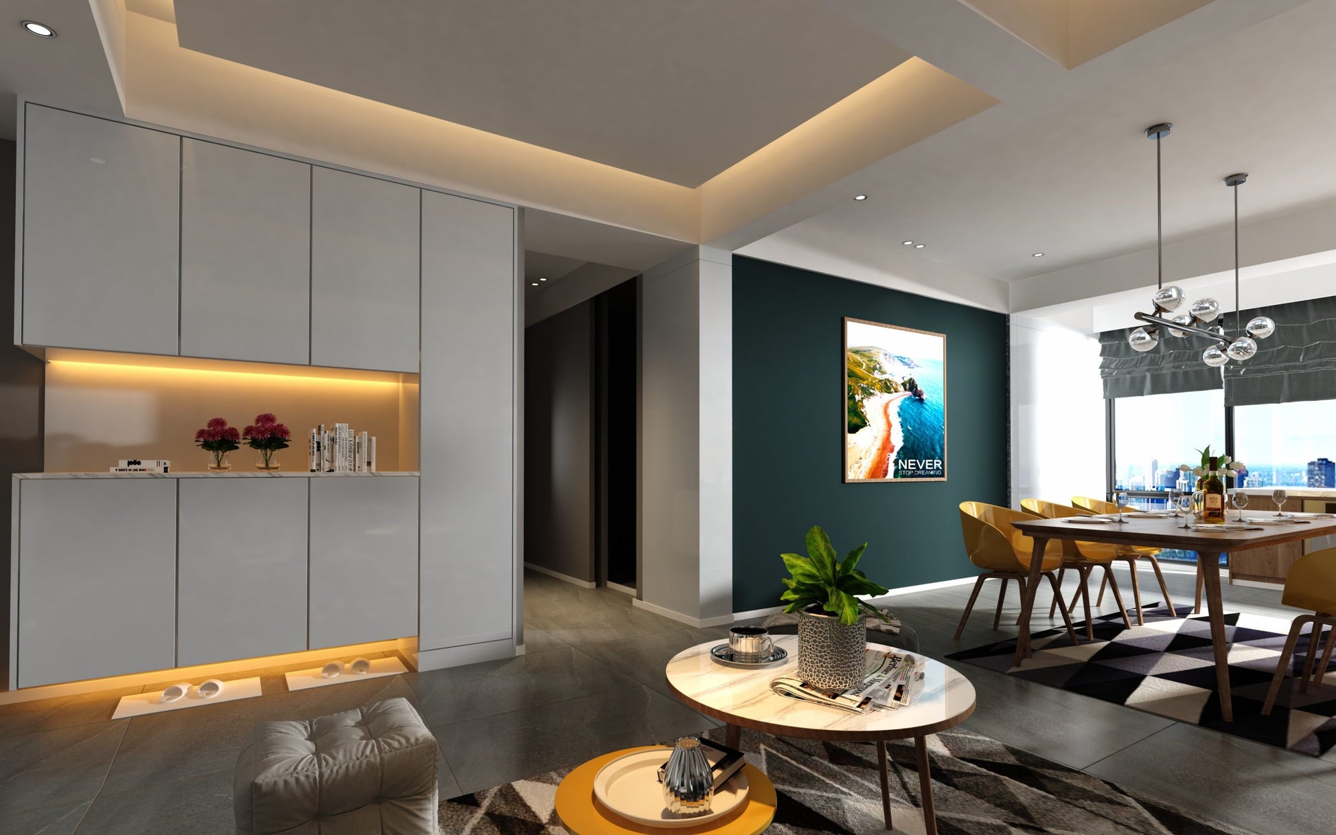 Glossy white laminate cabinetry in modern living space with sleek finish and clean lines, showcasing decorative laminate