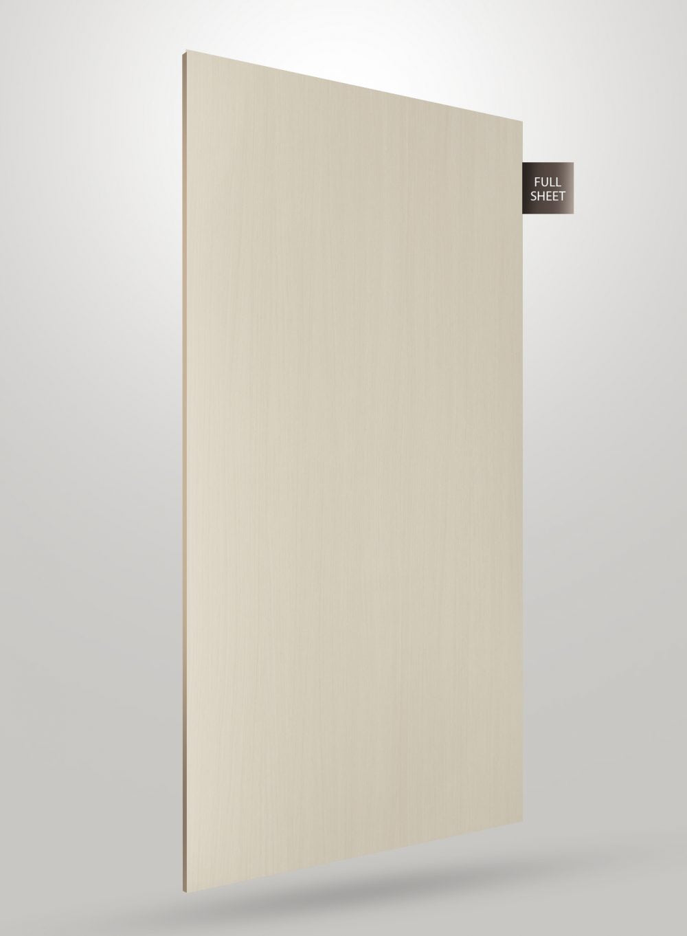 Matte beige laminate sheet with subtle texture and smooth finish, displayed as full sheet.