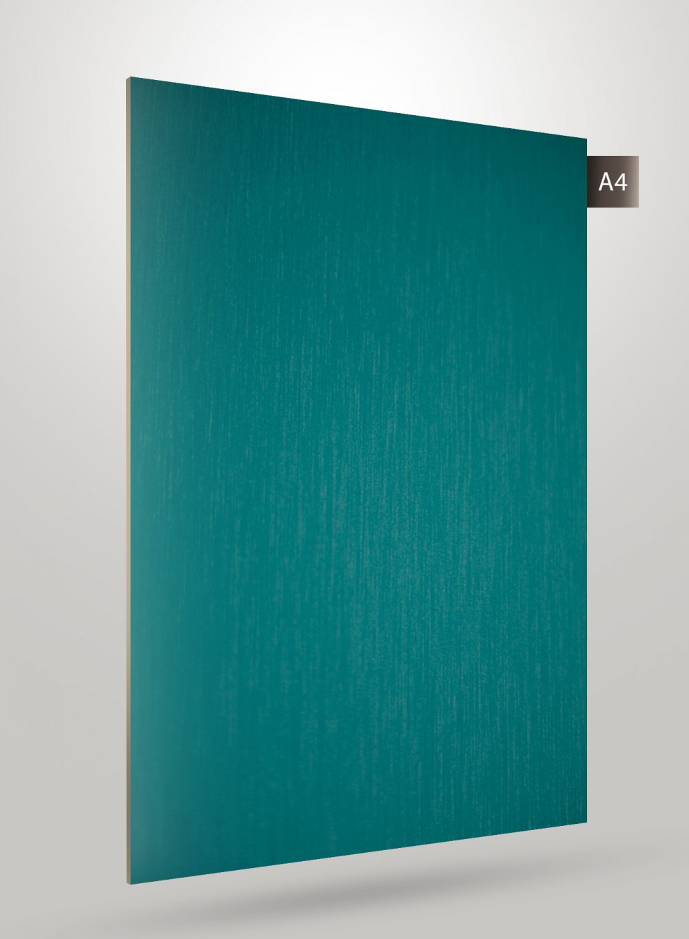 Green solid colour laminate with glossy finish and subtle texture, decorative laminate sheet.