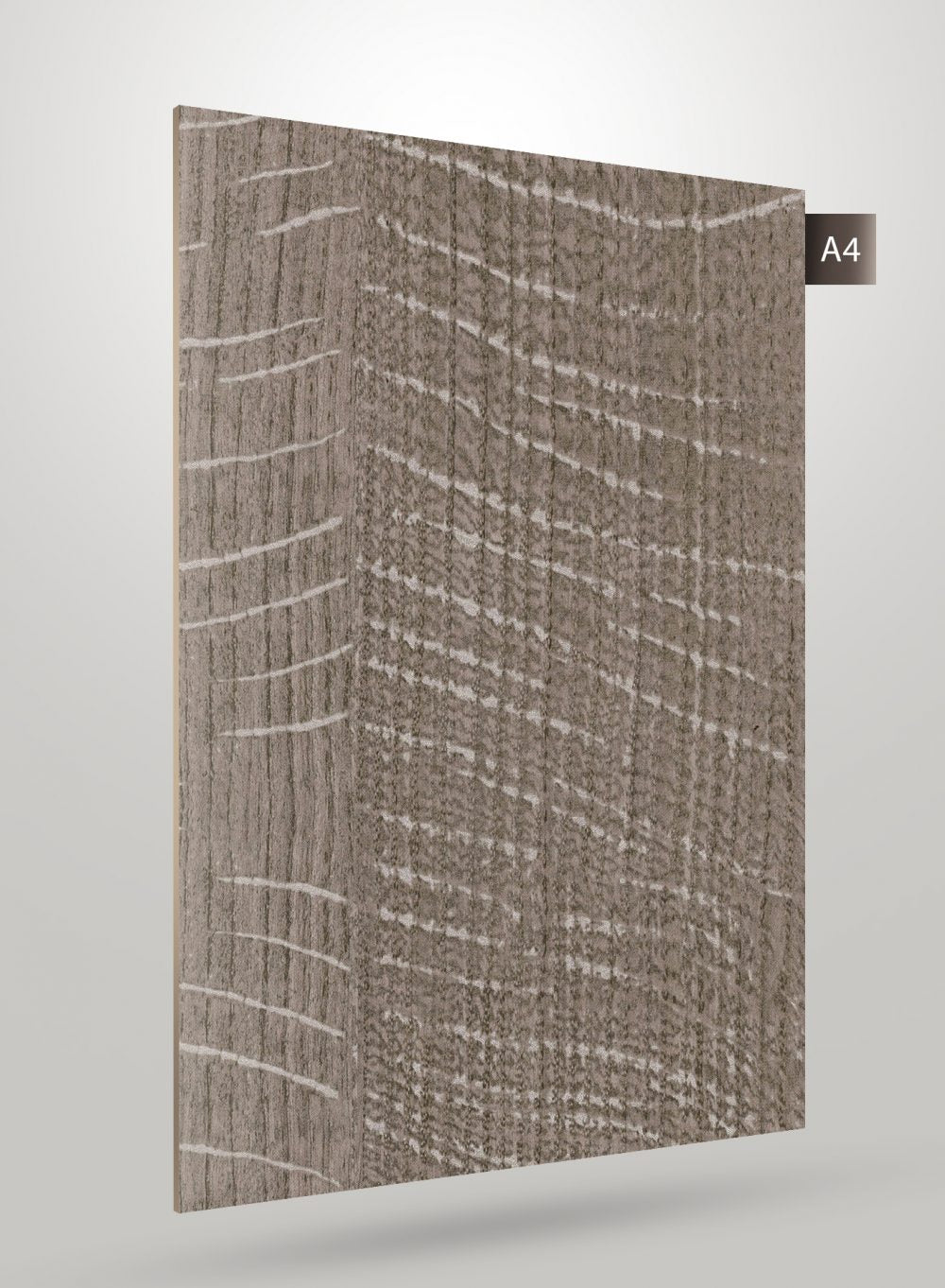Multi-coloured wood grain laminate with matte finish and textured pattern, showcasing a realistic wood appearance with