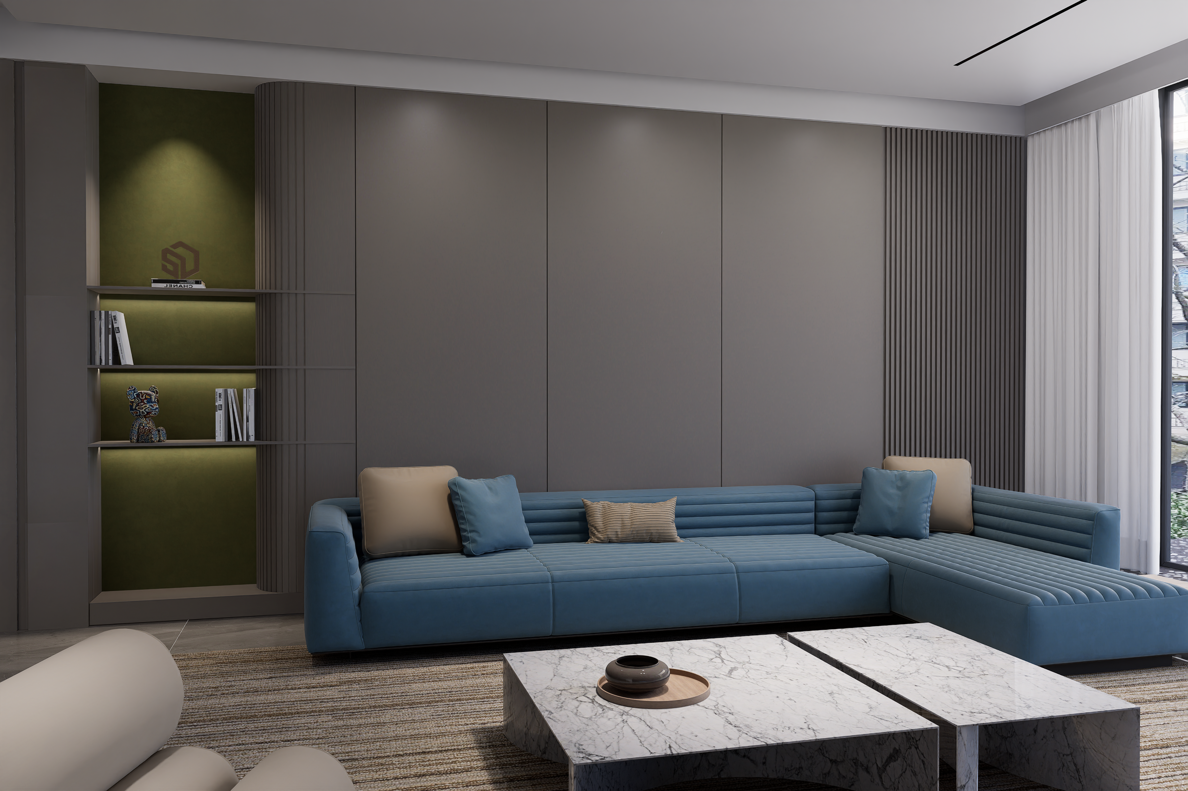 Decorative Solid Colour Laminate 8*4 ft 1.25 mm - CRYSTAL 2203