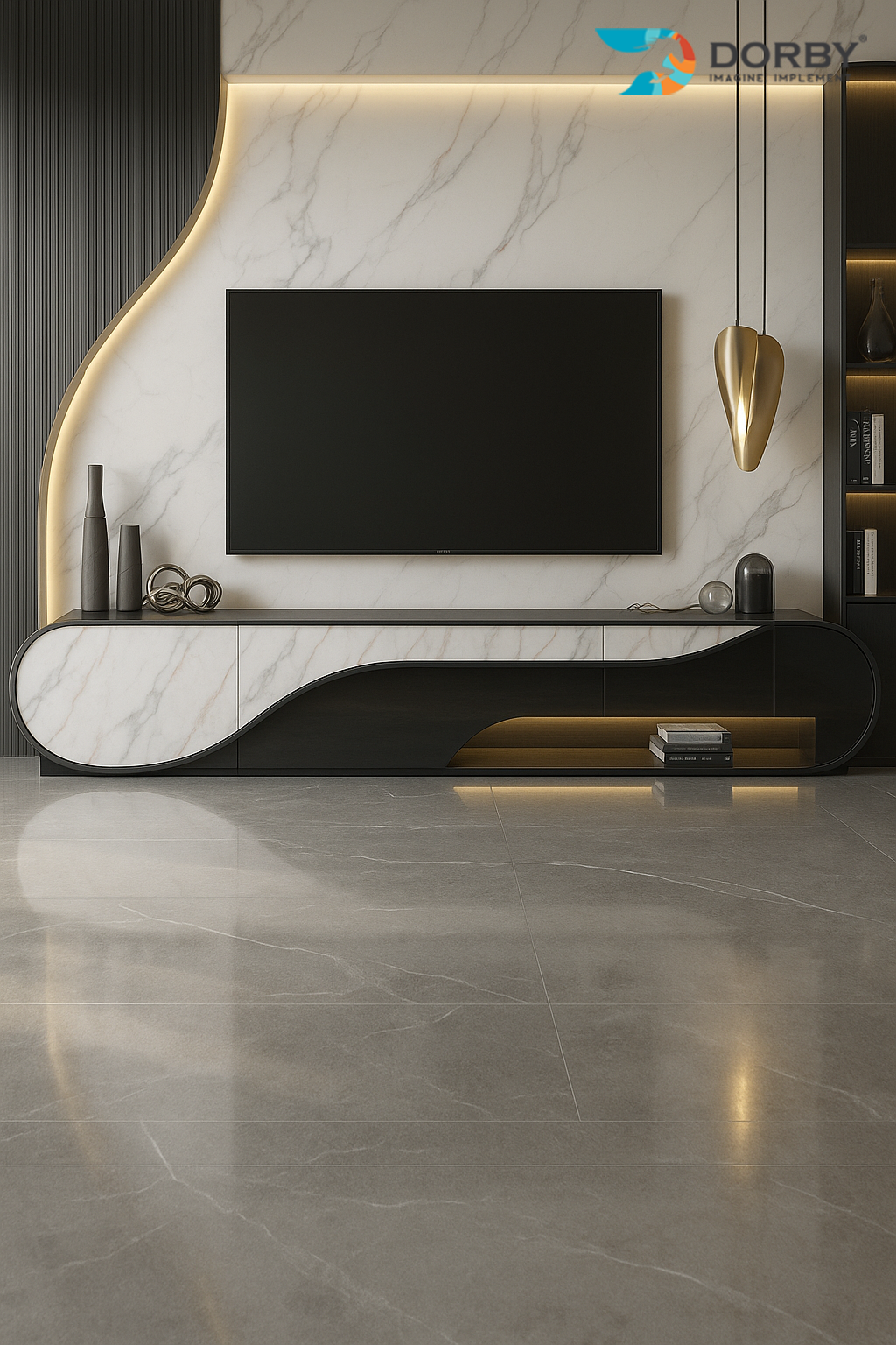 Calacatta - AB 9070 White Marble & Stone Texture Laminate - Dorby mica