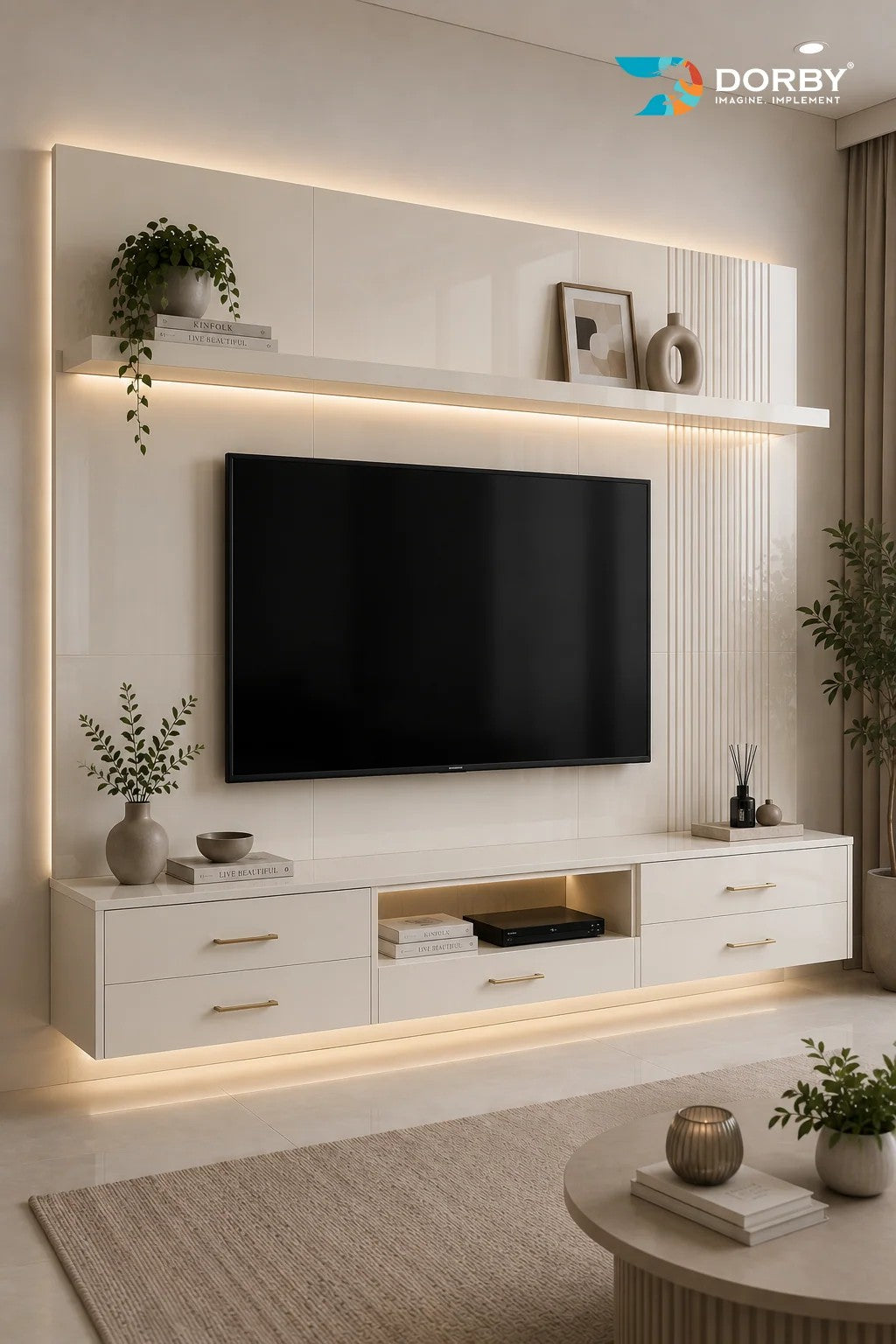 Ice Cold White Plain Colors High Gloss Acrylic Laminate